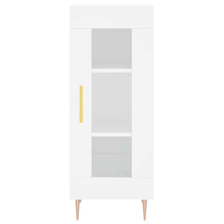 skænk 34,5x34x90 cm konstrueret træ hvid
