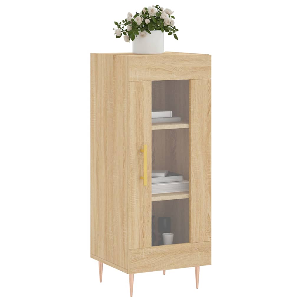 skænk 34,5x34x90 cm konstrueret træ sonoma-eg