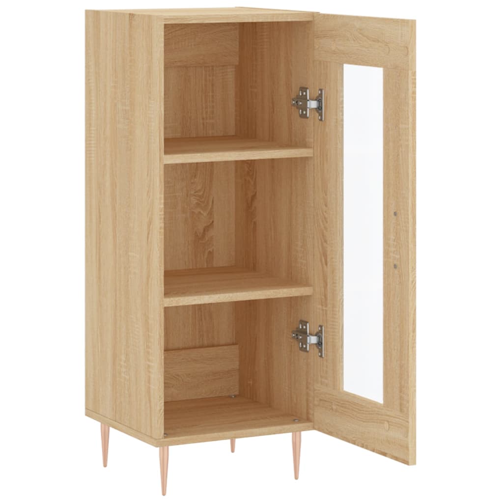 skænk 34,5x34x90 cm konstrueret træ sonoma-eg