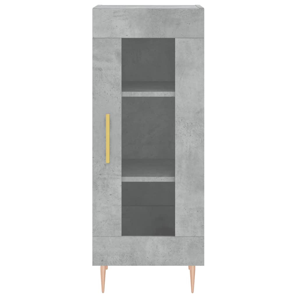 skænk 34,5x34x90 cm konstrueret træ betongrå