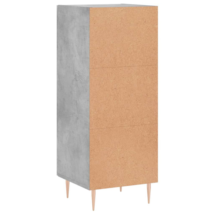 skænk 34,5x34x90 cm konstrueret træ betongrå