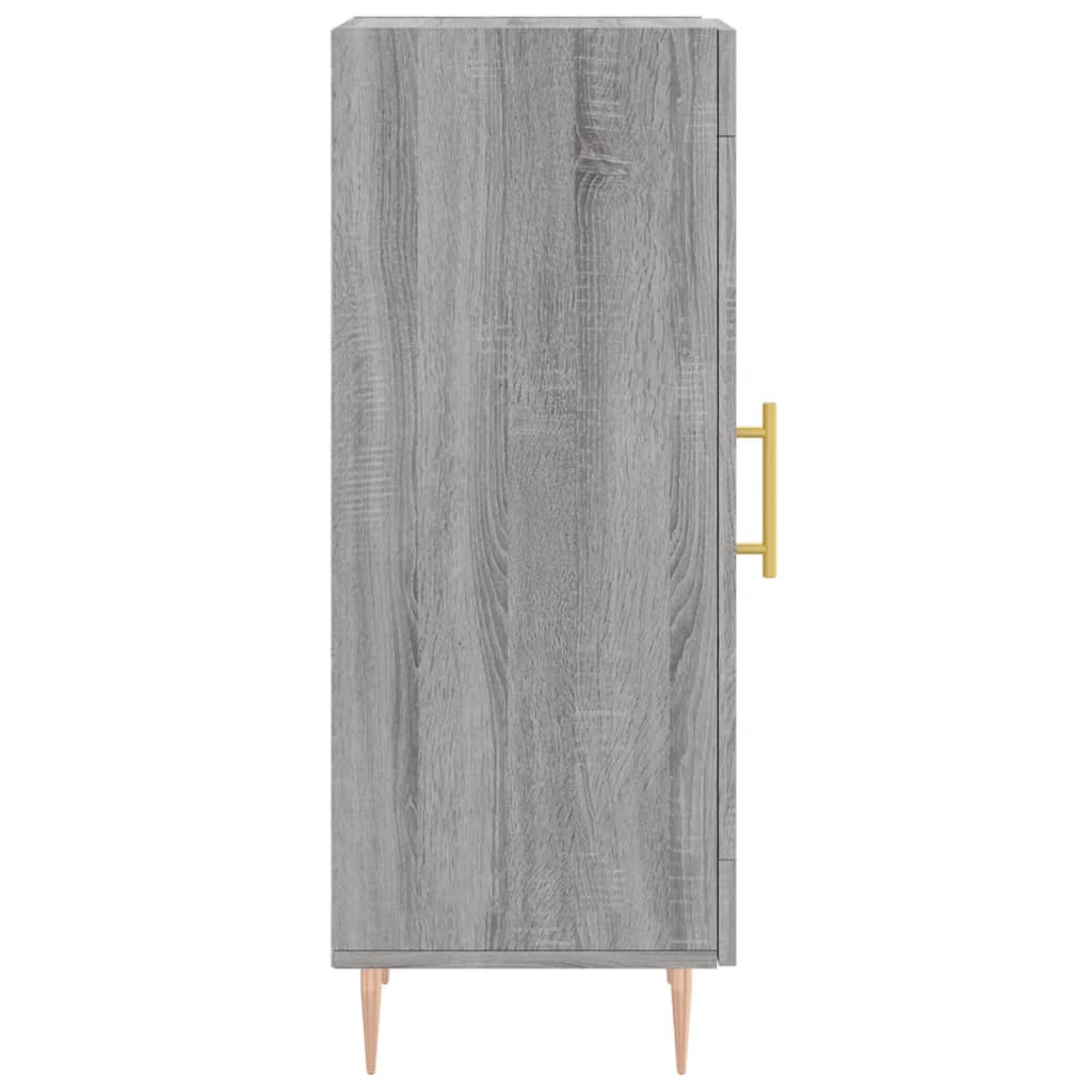 skænk 34,5x34x90 cm konstrueret træ grå sonoma-eg