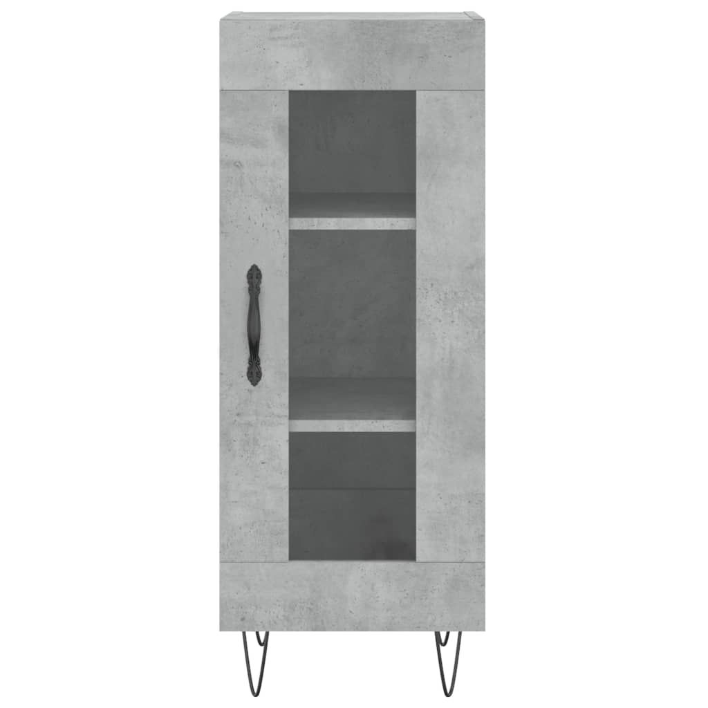 skænk 34,5x34x90 cm konstrueret træ betongrå