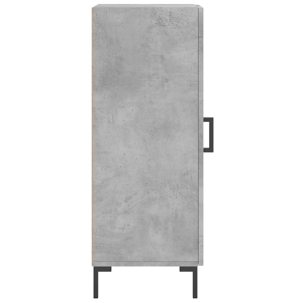 skænk 34,5x34x90 cm konstrueret træ betongrå
