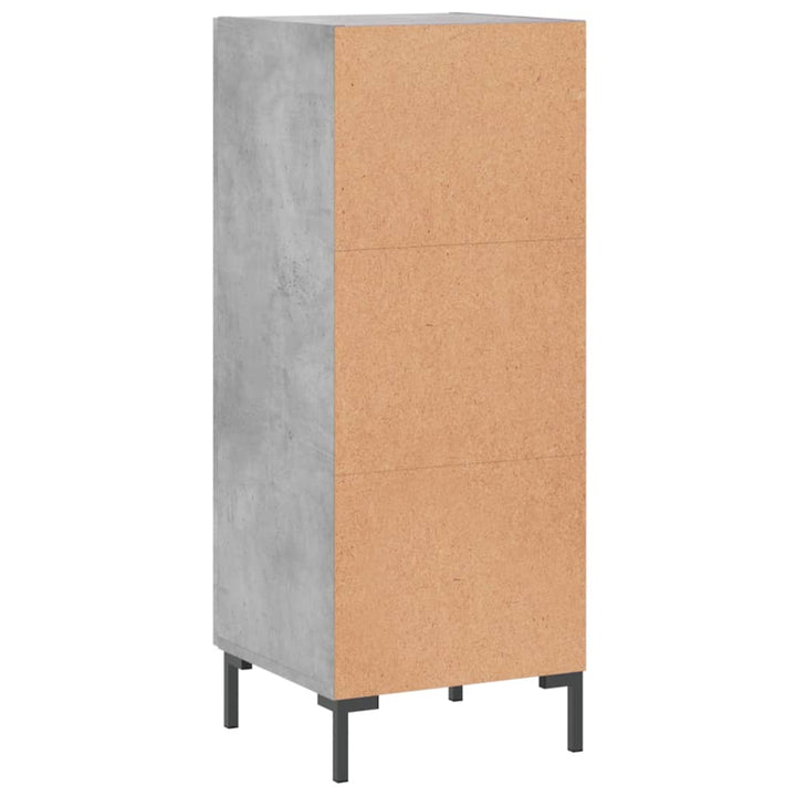skænk 34,5x34x90 cm konstrueret træ betongrå
