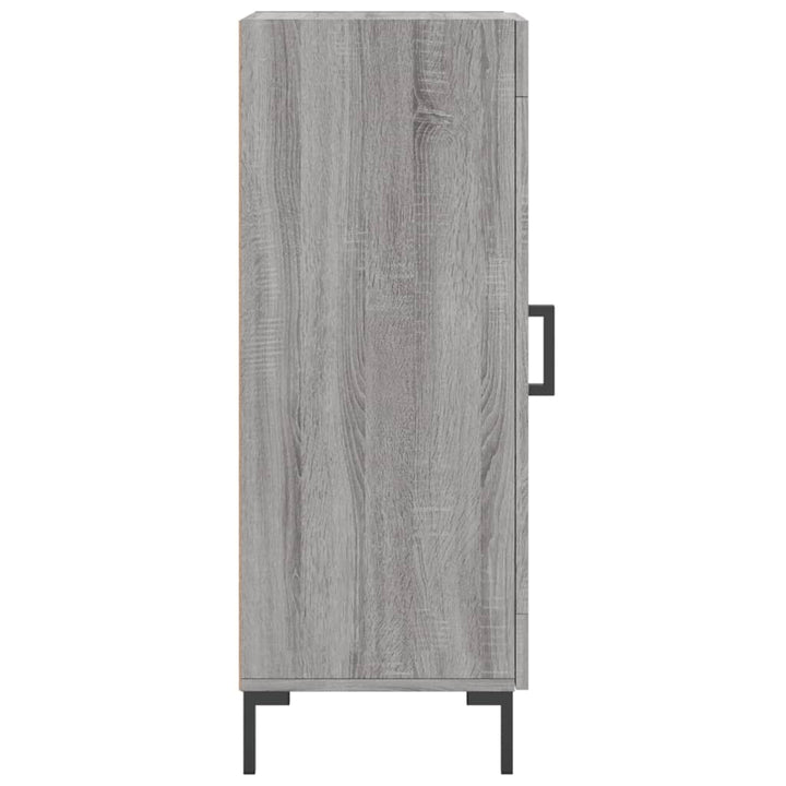 skænk 34,5x34x90 cm konstrueret træ grå sonoma-eg