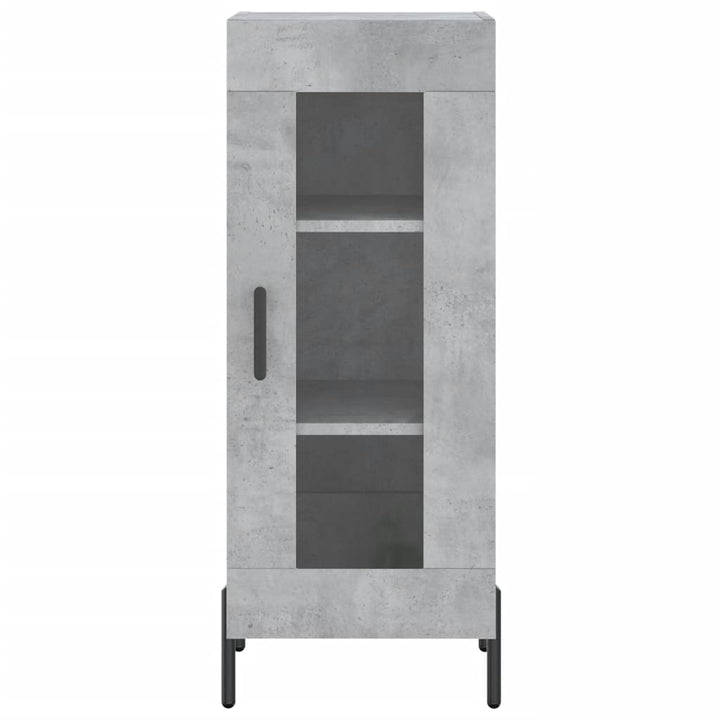 skænk 34,5x34x90 cm konstrueret træ betongrå
