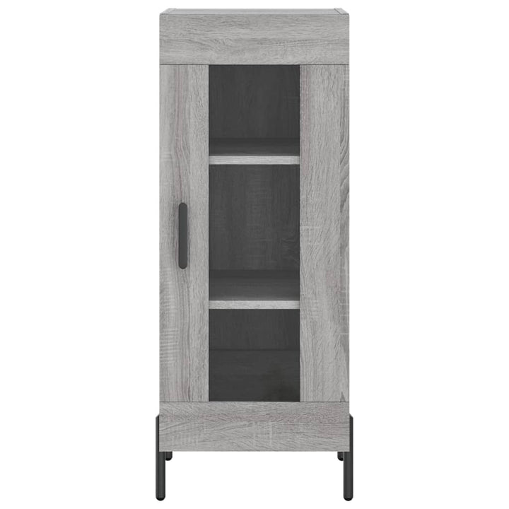 skænk 34,5x34x90 cm konstrueret træ grå sonoma-eg