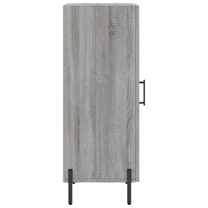 skænk 34,5x34x90 cm konstrueret træ grå sonoma-eg