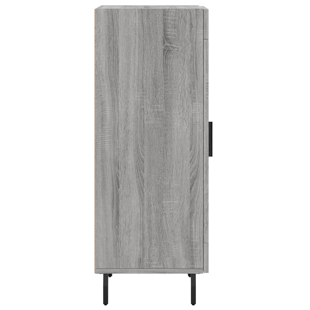 skænk 34,5x34x90 cm konstrueret træ grå sonoma-eg