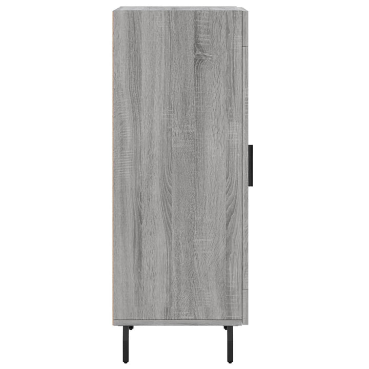 skænk 34,5x34x90 cm konstrueret træ grå sonoma-eg