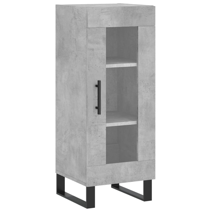 skænk 34,5x34x90 cm konstrueret træ betongrå