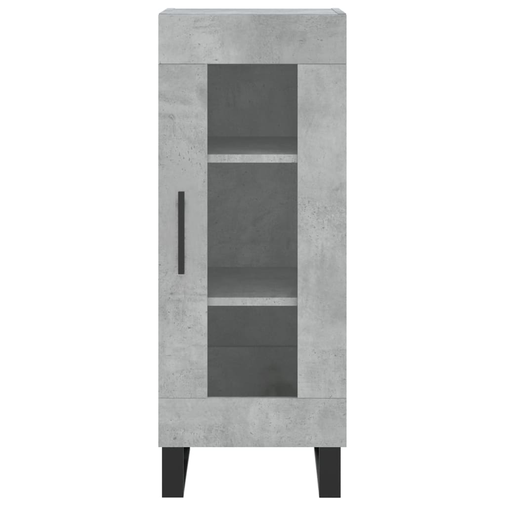 skænk 34,5x34x90 cm konstrueret træ betongrå