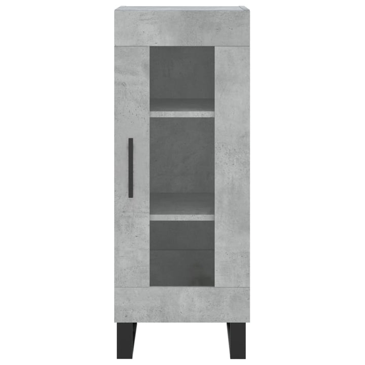 skænk 34,5x34x90 cm konstrueret træ betongrå