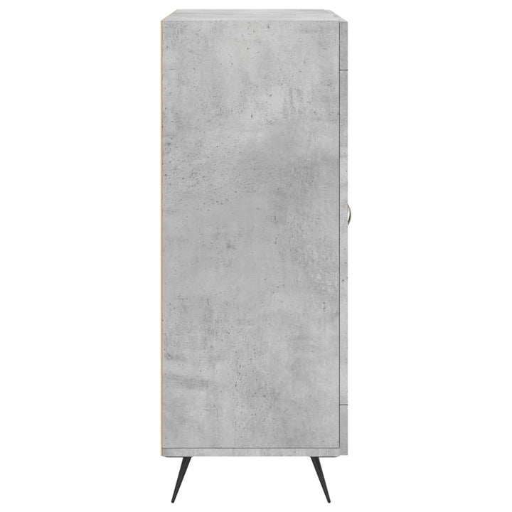 skænk 69,5x34x90 cm konstrueret træ betongrå