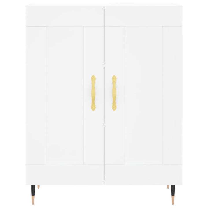 skænk 69,5x34x90 cm konstrueret træ hvid
