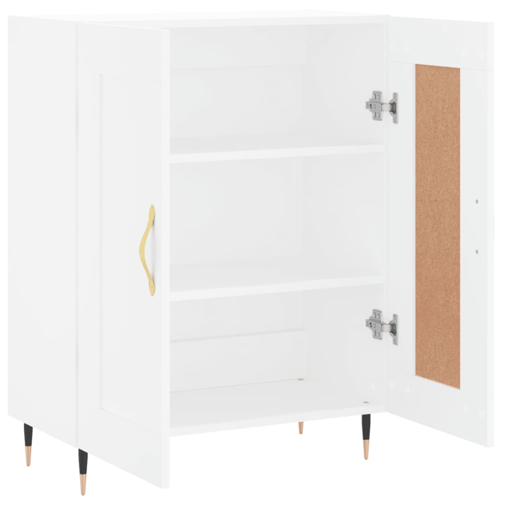 skænk 69,5x34x90 cm konstrueret træ hvid