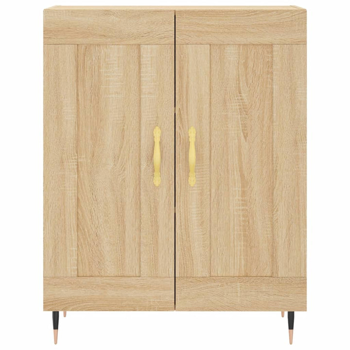 skænk 69,5x34x90 cm konstrueret træ sonoma-eg