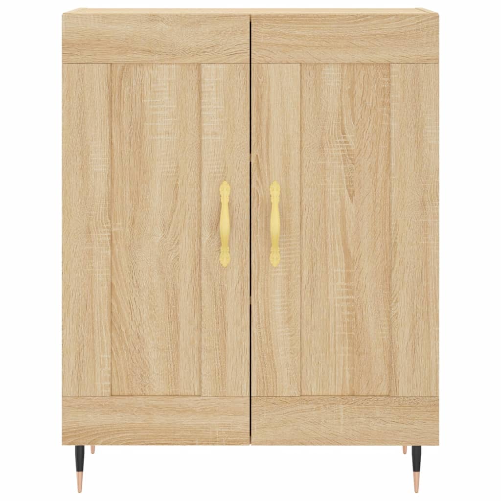 skænk 69,5x34x90 cm konstrueret træ sonoma-eg