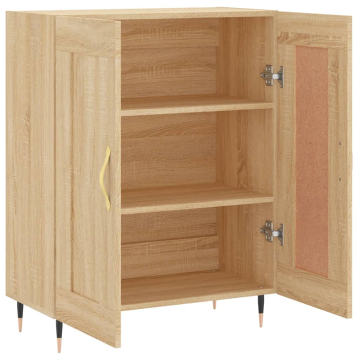 skænk 69,5x34x90 cm konstrueret træ sonoma-eg