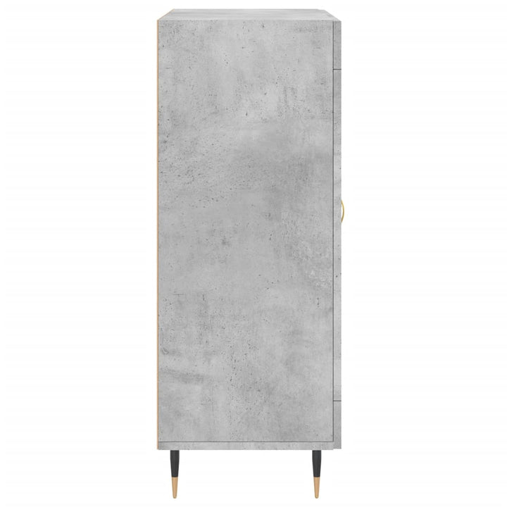 skænk 69,5x34x90 cm konstrueret træ betongrå