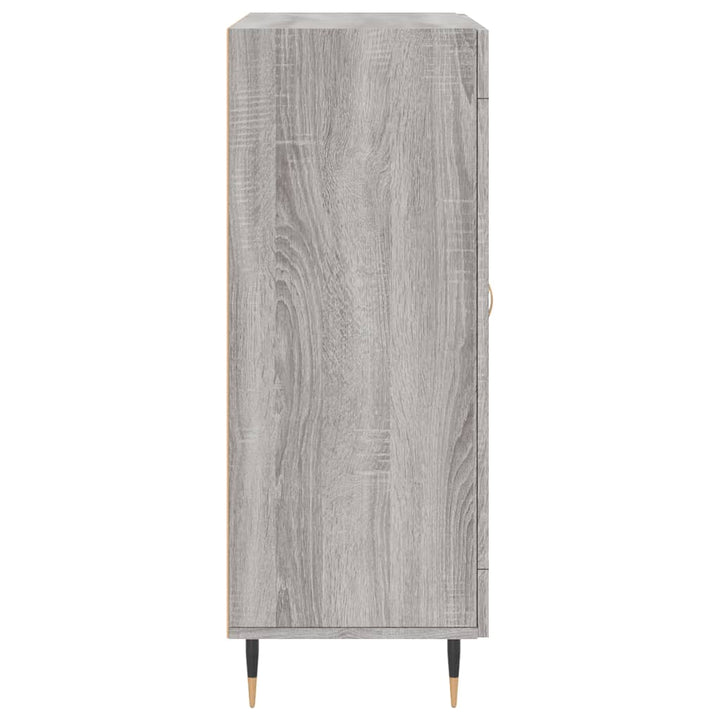 skænk 69,5x34x90 cm konstrueret træ grå sonoma-eg