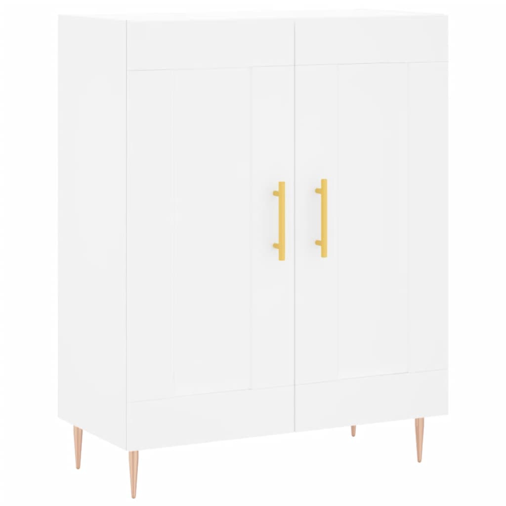 skænk 69,5x34x90 cm konstrueret træ hvid