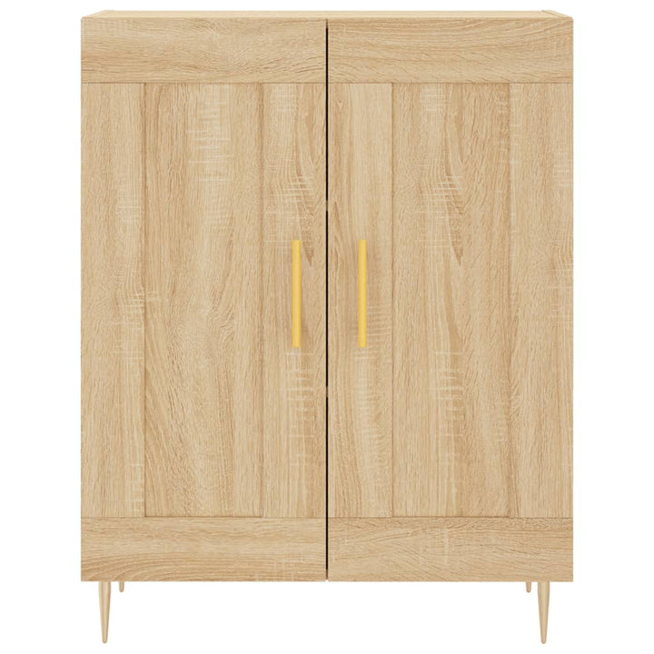 skænk 69,5x34x90 cm konstrueret træ sonoma-eg