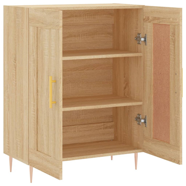 skænk 69,5x34x90 cm konstrueret træ sonoma-eg