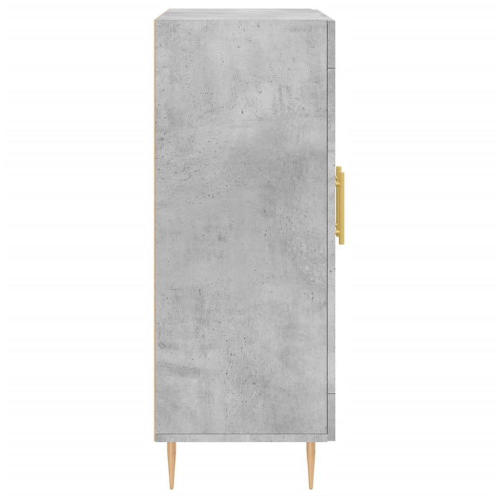 skænk 69,5x34x90 cm konstrueret træ betongrå
