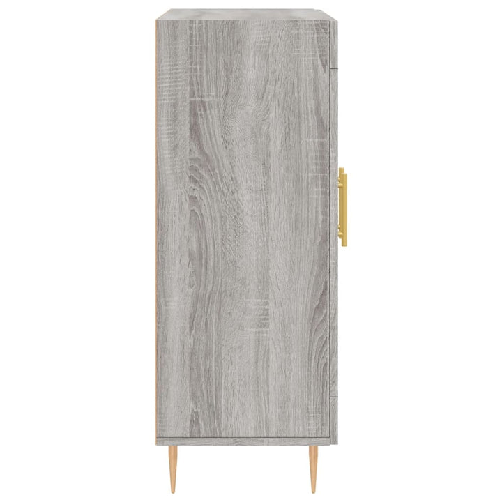 skænk 69,5x34x90 cm konstrueret træ grå sonoma-eg