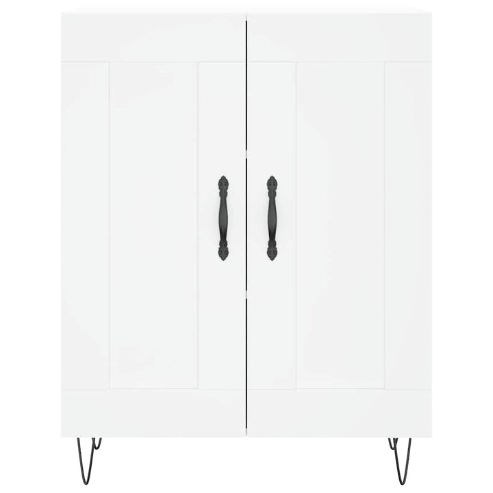 skænk 69,5x34x90 cm konstrueret træ hvid