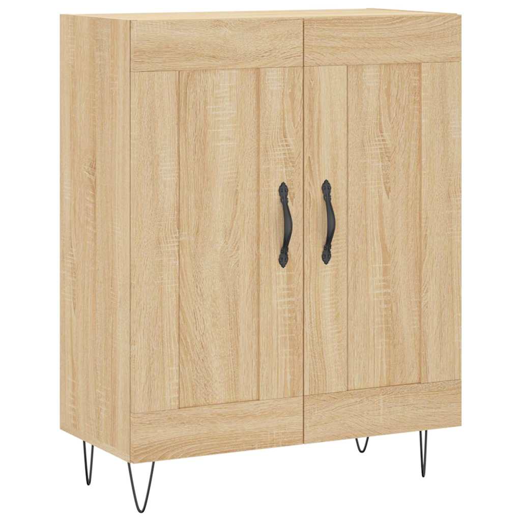 skænk 69,5x34x90 cm konstrueret træ sonoma-eg