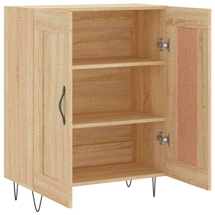 skænk 69,5x34x90 cm konstrueret træ sonoma-eg