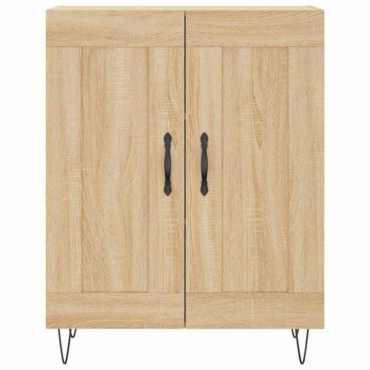 skænk 69,5x34x90 cm konstrueret træ sonoma-eg