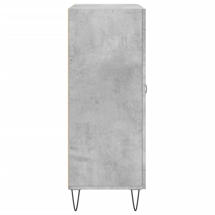 skænk 69,5x34x90 cm konstrueret træ betongrå