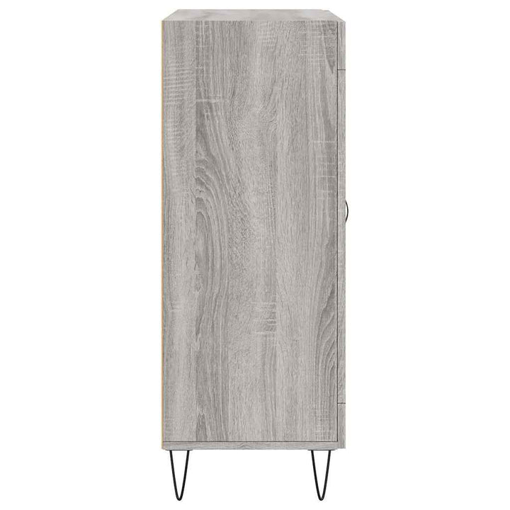 skænk 69,5x34x90 cm konstrueret træ grå sonoma-eg