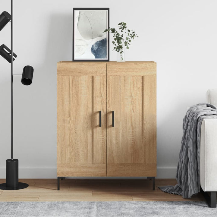 skænk 69,5x34x90 cm konstrueret træ sonoma-eg
