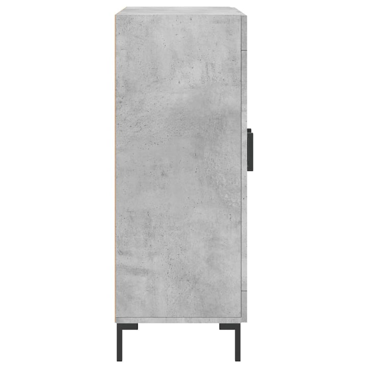 skænk 69,5x34x90 cm konstrueret træ betongrå