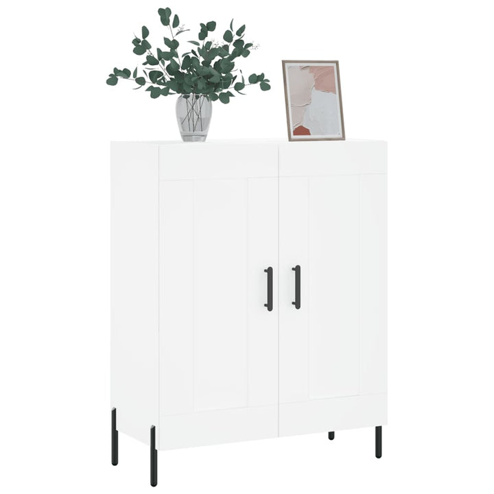 skænk 69,5x34x90 cm konstrueret træ hvid