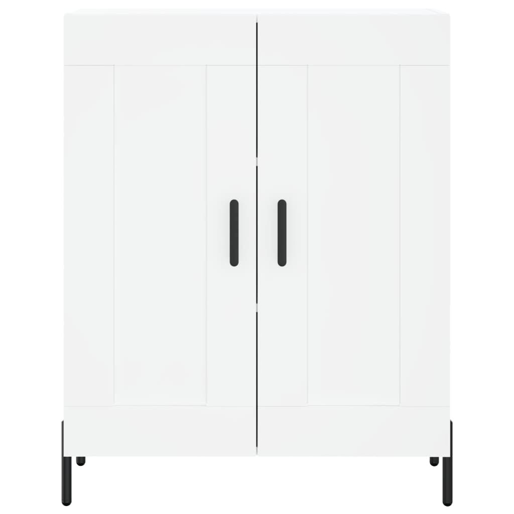 skænk 69,5x34x90 cm konstrueret træ hvid