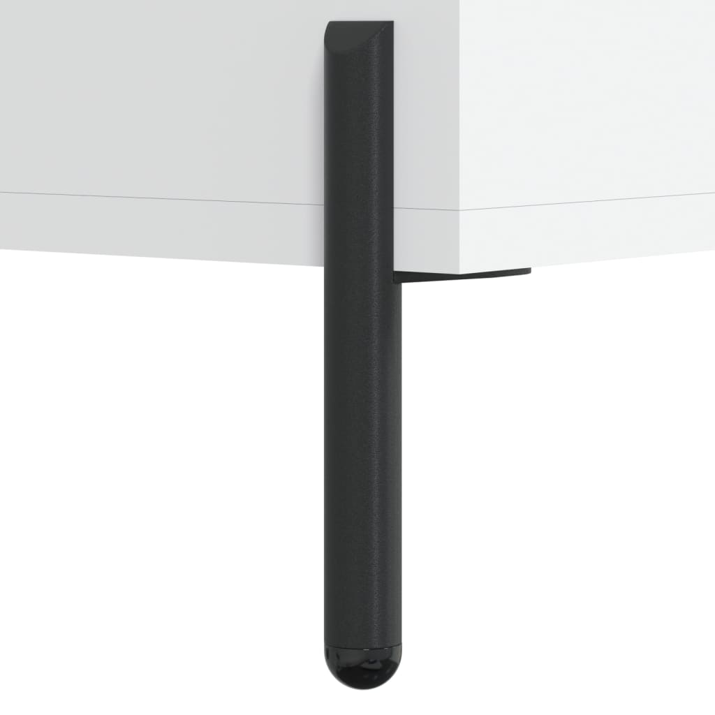 skænk 69,5x34x90 cm konstrueret træ hvid