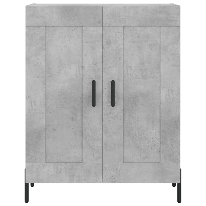 skænk 69,5x34x90 cm konstrueret træ betongrå