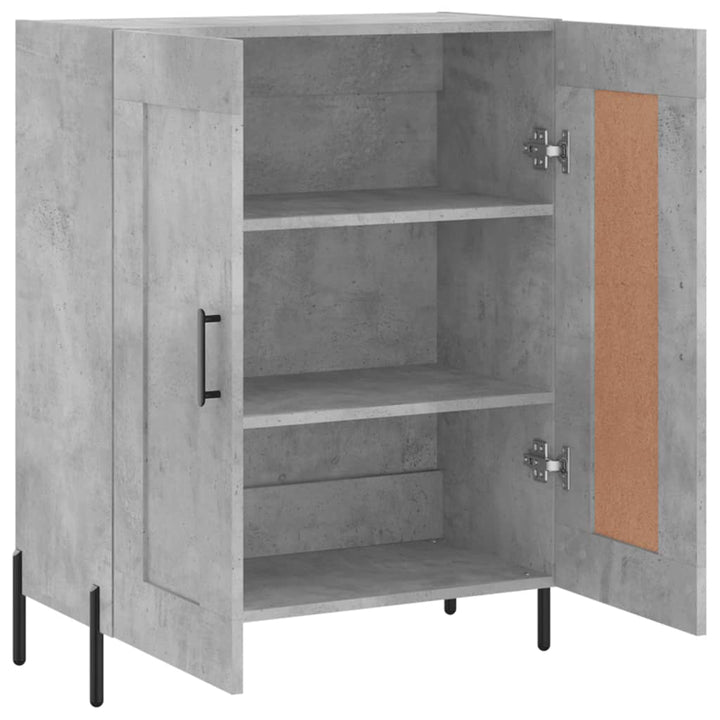 skænk 69,5x34x90 cm konstrueret træ betongrå