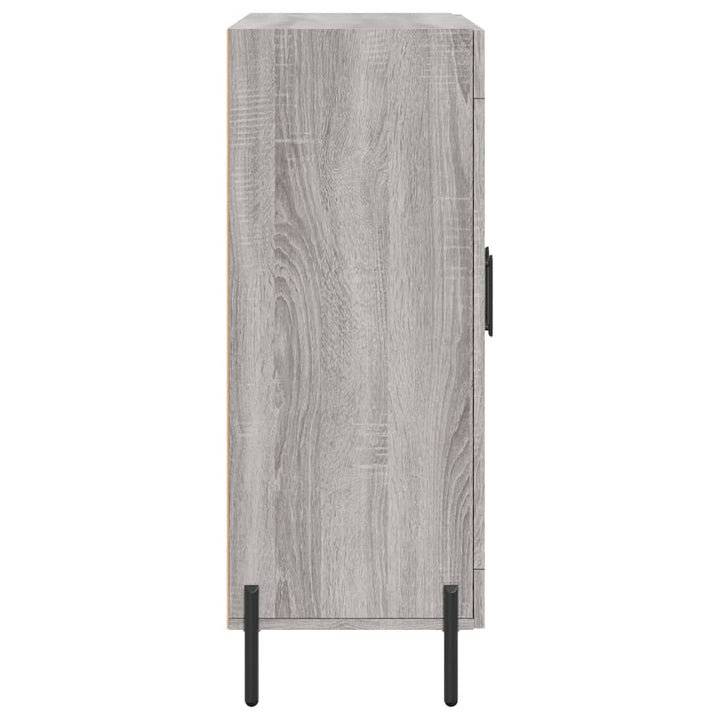 skænk 69,5x34x90 cm konstrueret træ grå sonoma-eg