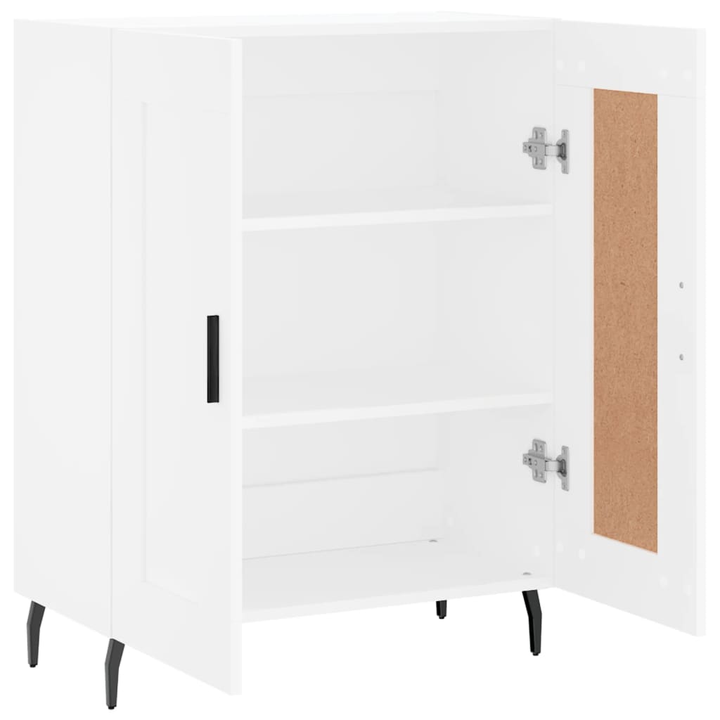 skænk 69,5x34x90 cm konstrueret træ hvid