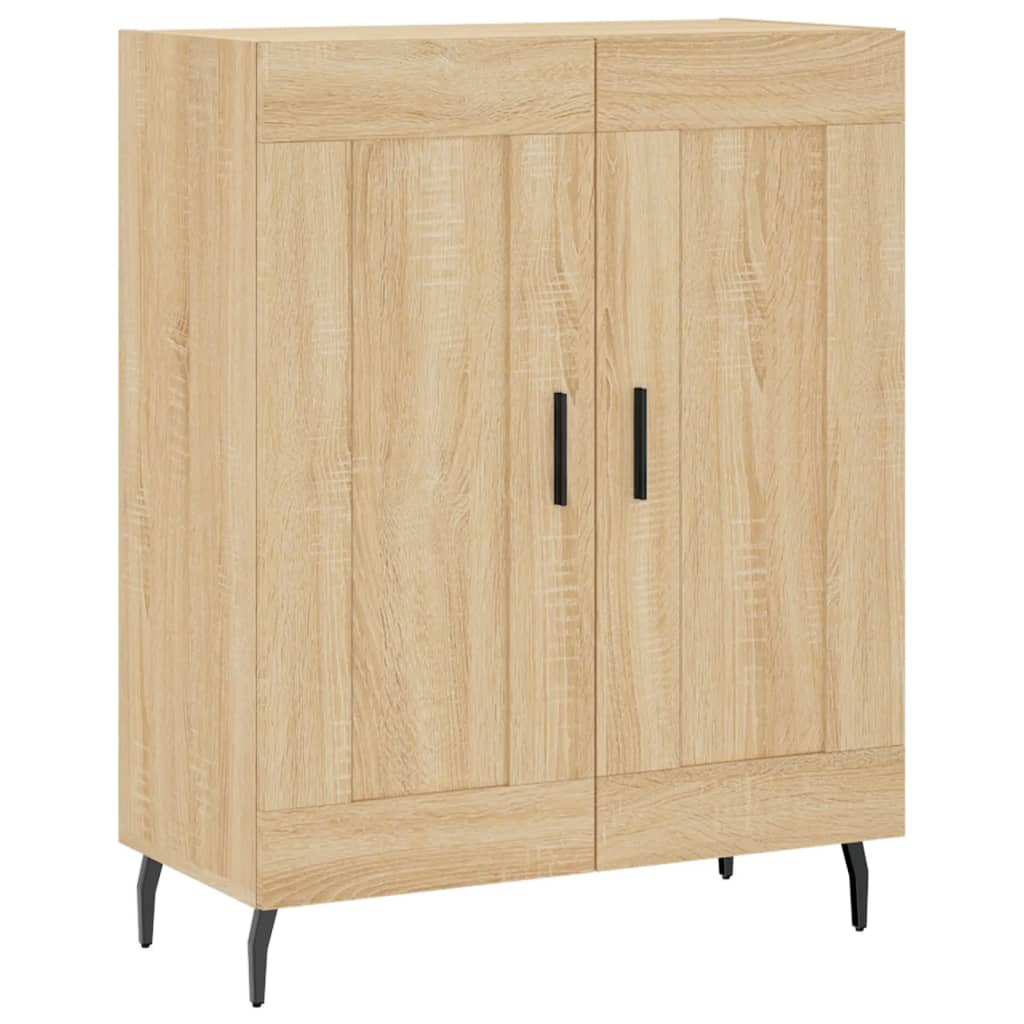 skænk 69,5x34x90 cm konstrueret træ sonoma-eg