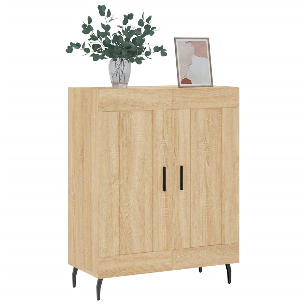 skænk 69,5x34x90 cm konstrueret træ sonoma-eg