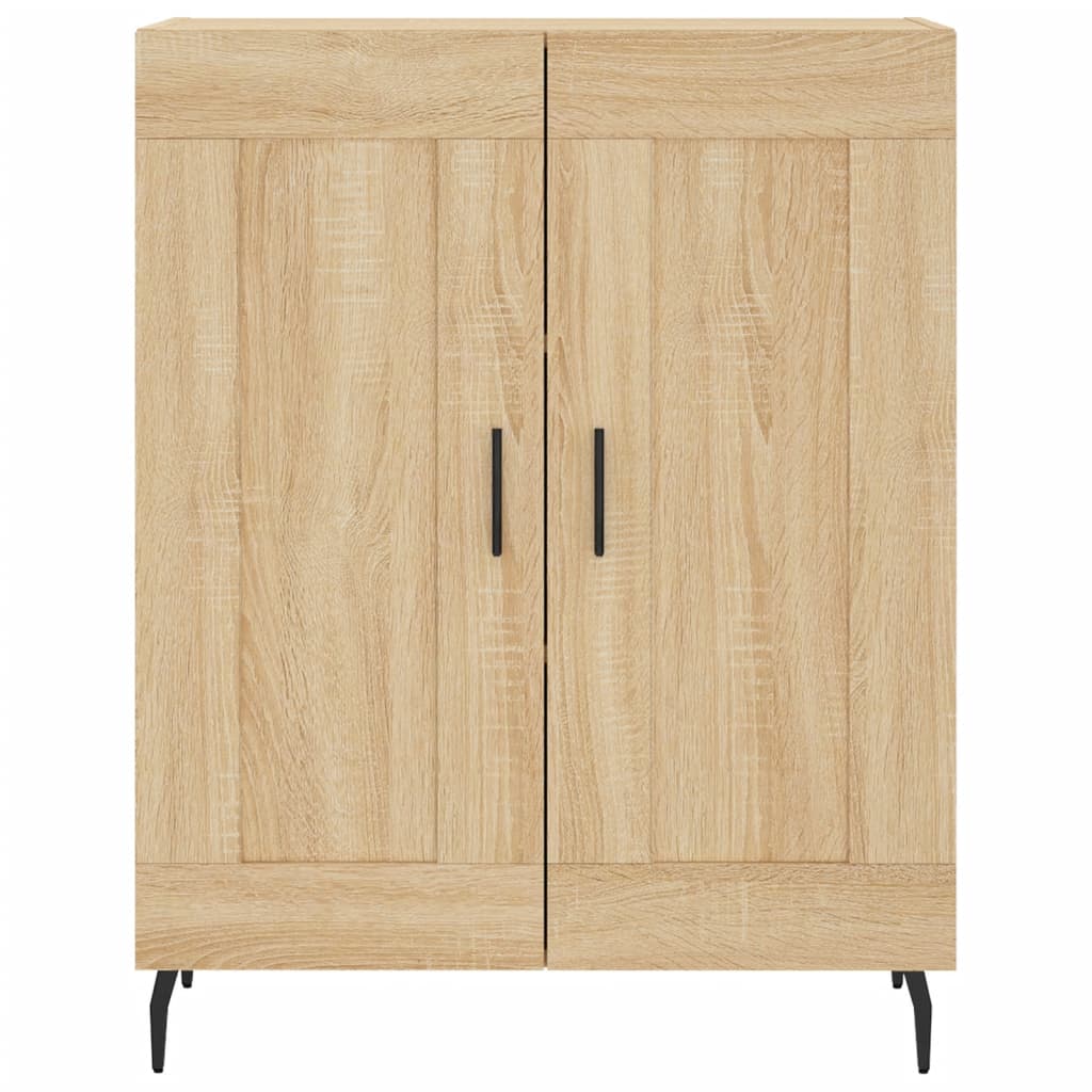 skænk 69,5x34x90 cm konstrueret træ sonoma-eg