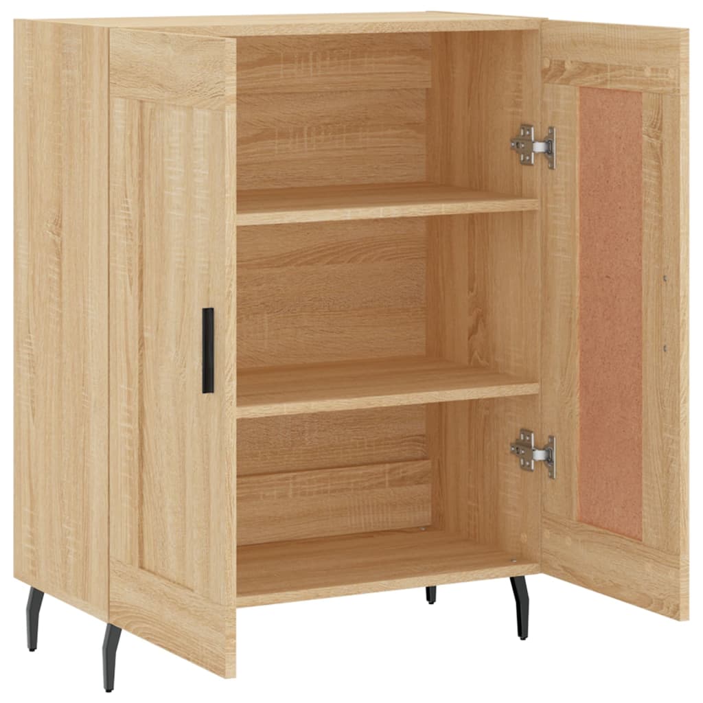 skænk 69,5x34x90 cm konstrueret træ sonoma-eg